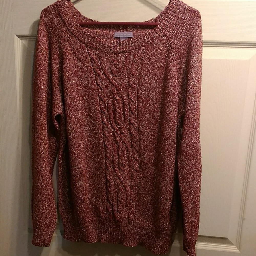 Laura Scott sparkly sweater Sz L